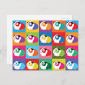 Carte Postale Pop Art Guinée Cochons (Devant / Derrière)