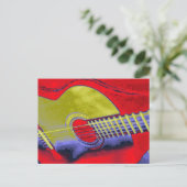 Carte Postale Pop Art Guitare (Debout devant)
