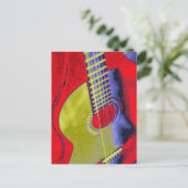 Carte Postale Pop Art Guitare (Debout devant)