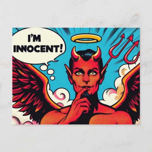 Carte Postale Pop Art Innocent Devil (Devant)