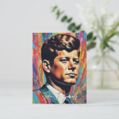 Carte Postale Pop Art Jack JFK John F. Kennedy (Debout devant)