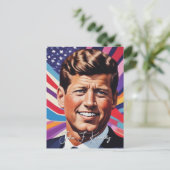 Carte Postale Pop Art Jack JFK John F. Kennedy (Debout devant)