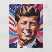 Carte Postale Pop Art Jack JFK John F. Kennedy (Devant)