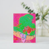 Carte Postale Pop art lady, (Debout devant)