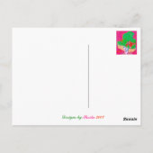 Carte Postale Pop art lady, (Dos)