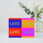 Carte Postale Pop Art Love (Debout devant)