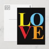 Carte Postale Pop Art LOVE (Devant / Derrière)