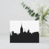 Carte postale Pop Art New York Skyline Silhouette (Debout devant)