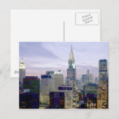 Carte Postale Pop Art Oil Paint Effet New York (Devant / Derrière)