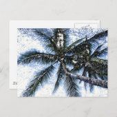 Carte Postale Pop Art Palm Tree (Devant / Derrière)