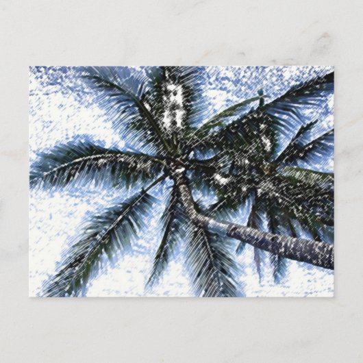 Carte Postale Pop Art Palm Tree (Devant)