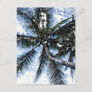Carte Postale Pop Art Palm Tree