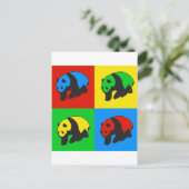 Carte Postale Pop Art Panda (Debout devant)