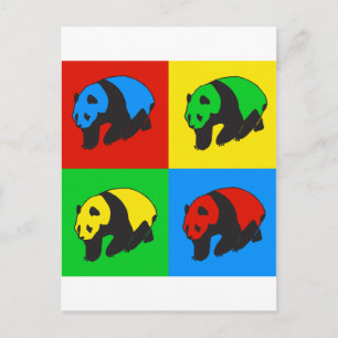 Carte Postale Pop Art Panda