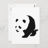 Carte Postale Pop Art Panda (Devant / Derrière)