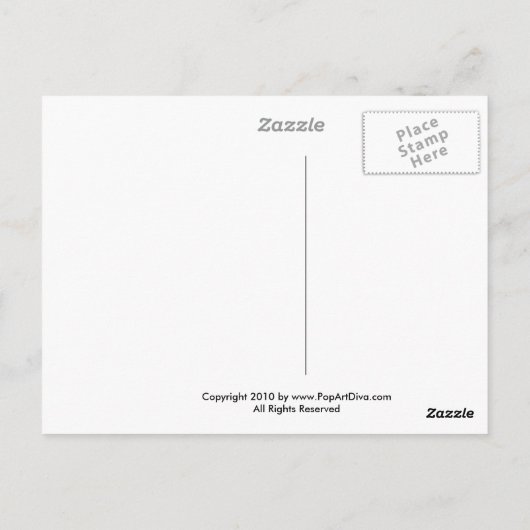 Carte Postale Pop Art Pie (Dos)