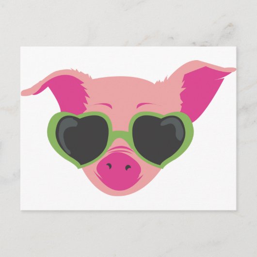 Carte Postale Pop art Piggy (Devant)