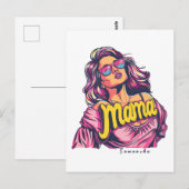 Carte Postale Pop Art Retro Personnalisé (6) (Devant / Derrière)