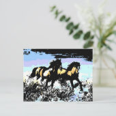 Carte Postale Pop Art Runses Horses (Debout devant)