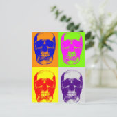 Carte Postale Pop Art Skull (Debout devant)
