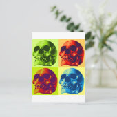 Carte Postale Pop Art Skull (Debout devant)