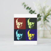 Carte Postale Pop Art Skull (Debout devant)