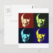 Carte Postale Pop Art Skull (Devant / Derrière)