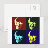 Carte Postale Pop Art Skull (Devant / Derrière)