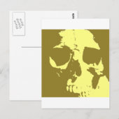 Carte Postale Pop Art Skull (Devant / Derrière)