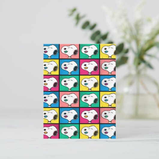 Carte Postale Pop Art Snoopy Lips | Mod pour vous Motif (Debout devant)