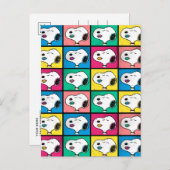 Carte Postale Pop Art Snoopy Lips | Mod pour vous Motif (Devant / Derrière)