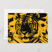 Carte Postale Pop Art Tiger (Devant / Derrière)