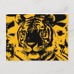Carte Postale Pop Art Tiger