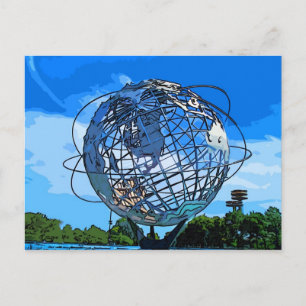 Carte Postale Pop Art Unisphere