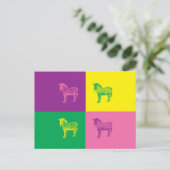 Carte Postale Pop Art Zebra (Debout devant)