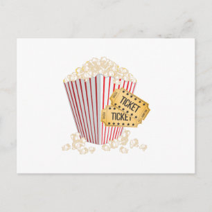 Carte Postale Pop-corn movie