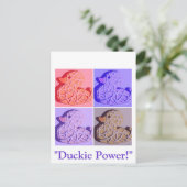 Carte Postale Pop en caoutchouc Duckie (Debout devant)