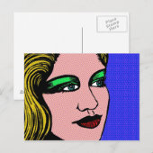 Carte Postale Pop Girl (Devant / Derrière)