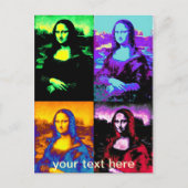 Carte Postale pop mona lisa (Devant)