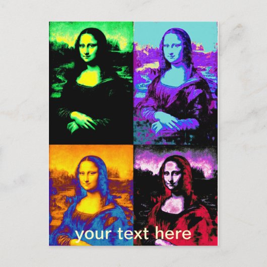 Carte Postale pop mona lisa (Devant)