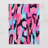 Carte Postale Pop rose Abstrait (Devant)