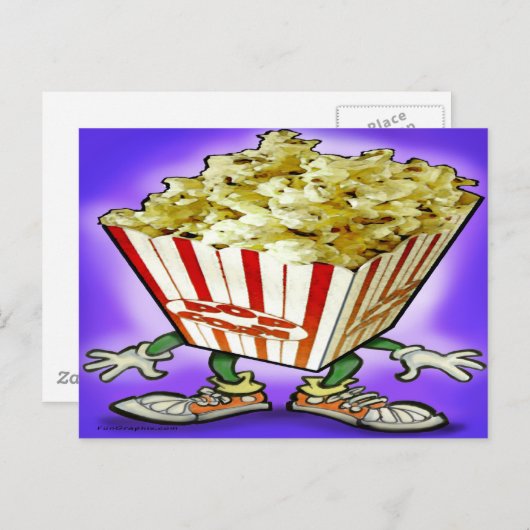 Carte Postale Popcorn (Devant / Derrière)
