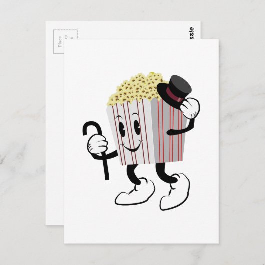 Carte Postale Popcorn (Devant / Derrière)