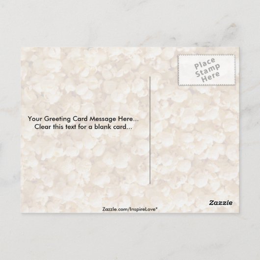 Carte Postale Popcorn (Dos)