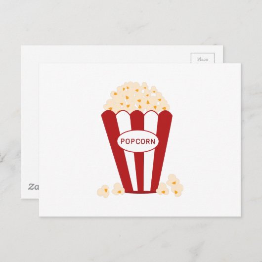 Carte Postale Popcorn (Devant / Derrière)