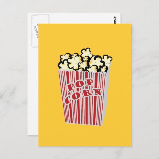 Carte postale Popcorn (Devant / Derrière)