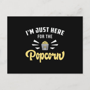 Carte Postale Popcorn Day Movie Snack Pop Film Cinema Idée cadea