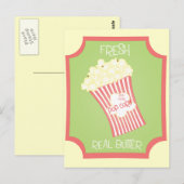 Carte Postale Popcorn frais (Devant / Derrière)