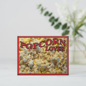 Carte Postale Popcorn Lover cadeaux et vêtements (Debout devant)