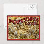 Carte Postale Popcorn Lover cadeaux et vêtements (Devant / Derrière)